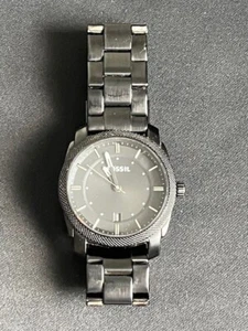 Fossil FS4775 Machine Three Hand Stainless Steel Watch Black - Picture 1 of 4