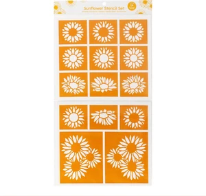 Sunflower Stencils, Vinyl Flower Stencils for Woodburning, Pre-Cut and Pre-Weede - Picture 1 of 6