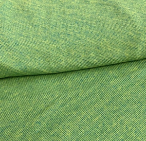 Tessuto da cucire a maglia Heather verde lime 2 iarde 60" 4 vie elasticizzato Made in USA - Foto 1 di 1