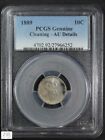 1889 Seated Liberty Silver Dime 10C Almost Uncirculated Pcgs Au Details Cleaning