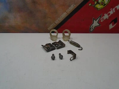 2003 KAWASAKI KX 100 FRONT BRAKE LINE GUIDES (A) 03 KX100 BIG WHEEL - Image 1 of 4