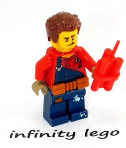 LEGO Harl Hubbs Minifigura con Dinamita Roja Ciudad Calendario de Adviento (60268) - Imagen 1 de 2
