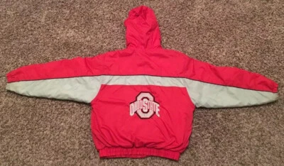 Jaqueta bordada logotipo masculino grande (14-16) Team Starter Ohio State Buckeyes - Imagem 1 de 4