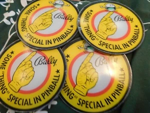 Lot of 4 Bally addams family  Pinball Speaker Cutouts NOS/coaster - Bild 1 von 1