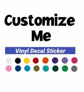 Custom Personalised Quote Name Vinyl Sticker Wall Decal Baby Christmas 20cm long - Picture 1 of 3