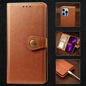For iPhone 11/11 Pro /11 Pro Max Shockproof Leather Wallet Card Slot Case Cover - Picture 1 of 25