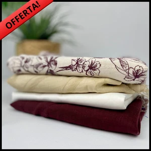 Reste Stoffe und Stoffe für Kleidung Patchwork ökologische Reste bordeaux - Bild 1 von 4
