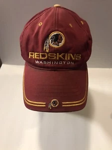 Washington Redskins Hat Burgundy and Gold OSFM Strapback Adjustable - Picture 1 of 5