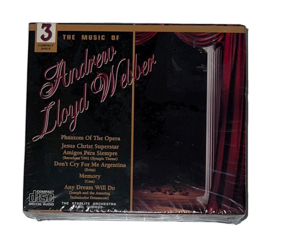 The Music of Andrew Lloyd Webber 3 CD Set 1993 Unopened Starlite Orchestra
