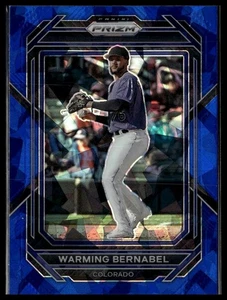 2023 Panini Prizm Warming Bernabel Blue Ice Prizms Colorado Rockies #151 - Picture 1 of 2