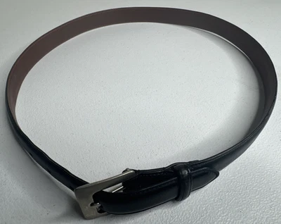 Cinturón grande de cuero negro para mujer COACH 8515 piel de becerro francesa ITALIA Foto 1 de 4