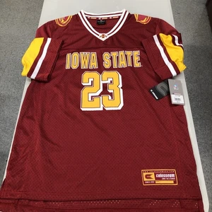Neu mit Etikett Geschenk Iowa State Colosseum Fußballtrikot Größe Large neu mit Etikett Netz rot - Bild 1 von 12