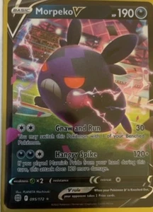 Morpeko V Rare Holo V Sword & Shield Brilliant Stars 95/172 - Picture 1 of 1