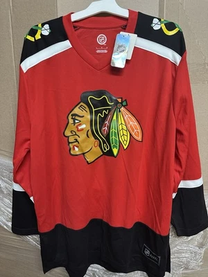 НОВЫЕ мужские Connor Bedard #98 Chicago Blackhawks красный хоккей НХЛ Джерси размер XL - Изображение 1 из 3