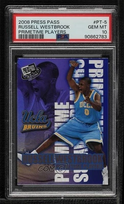 2008 Press Pass Primetime Players Russell Westbrook PSA 10 GEM MT Rookie RC - Imagem 1 de 2