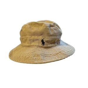 Polo Ralph Lauren Fischerhut Khaki Baumwolle gesticktes Logo Größe Large - Bild 1 von 4