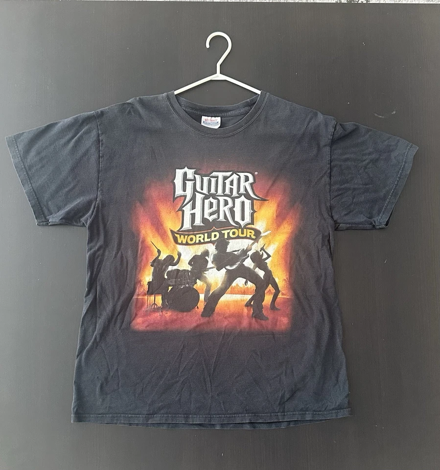 Camisa Promocional Juego Guitar Hero World Tour 2009 De Colección - Grande Foto 1 de 4