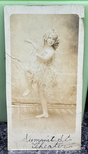 Vintage RPPC Echt Foto Postkarte hübsches Mädchen Ballerina Gipfel Theater Kansas City - Bild 1 von 4