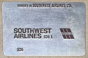 Vintage Southwest Airlines Ticket Validation Plate- Fun Collectible! - Picture 1 of 2