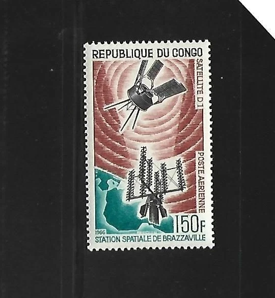 CONGO. REP. POPULAR. Año: 1966. Tema: CONQUISTA DEL ESPACIO. (Correo aéreo). - Imagen 1 de 1