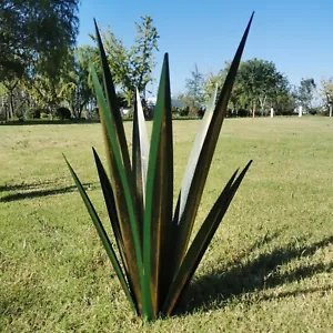 Large Metal Agave Plant Outdoor Decoration Metal Tequila Rustic Sculpture for... - Picture 1 of 6