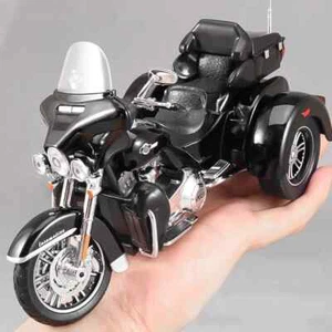 1/9 Scale Alloy Diecast Motor Tricycle Toys Cars Models with Light Sound - Picture 1 of 27