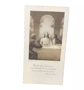 Image pieuse ancienne communion Jésus pain / Bouasse Jeune / année 1939 - Imagen 1 de 2