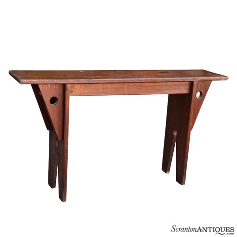 Vintage Farmhouse Country Pine Long Entryway Bench Cover