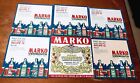 Set of 6 assorted Marko Vermouth Recipe drink coasters.