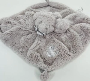GingerLilly Gray Bear Plush Security Blanket Lovey Duck Finger Puppet Doudou - Picture 1 of 4