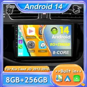 Für Kia Ceed JD 2012-2016 CarPlay Android 14 Autoradio GPS Navi CarPlay 8G+256GB - Bild 1 von 18