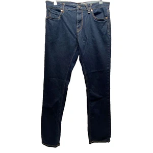 Volcom Men's Jeans Size 36 2x4 Skinny Dark Wash Straight Leg Stretch Denim EUC - Picture 1 of 18