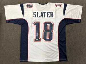 CAMISETA AUTO FIRMADA POR MATTHEW SLATER BECKETT/BAS WIT #1W083365 PATRIOTAS DE NUEVA INGLATERRA - Imagen 1 de 3