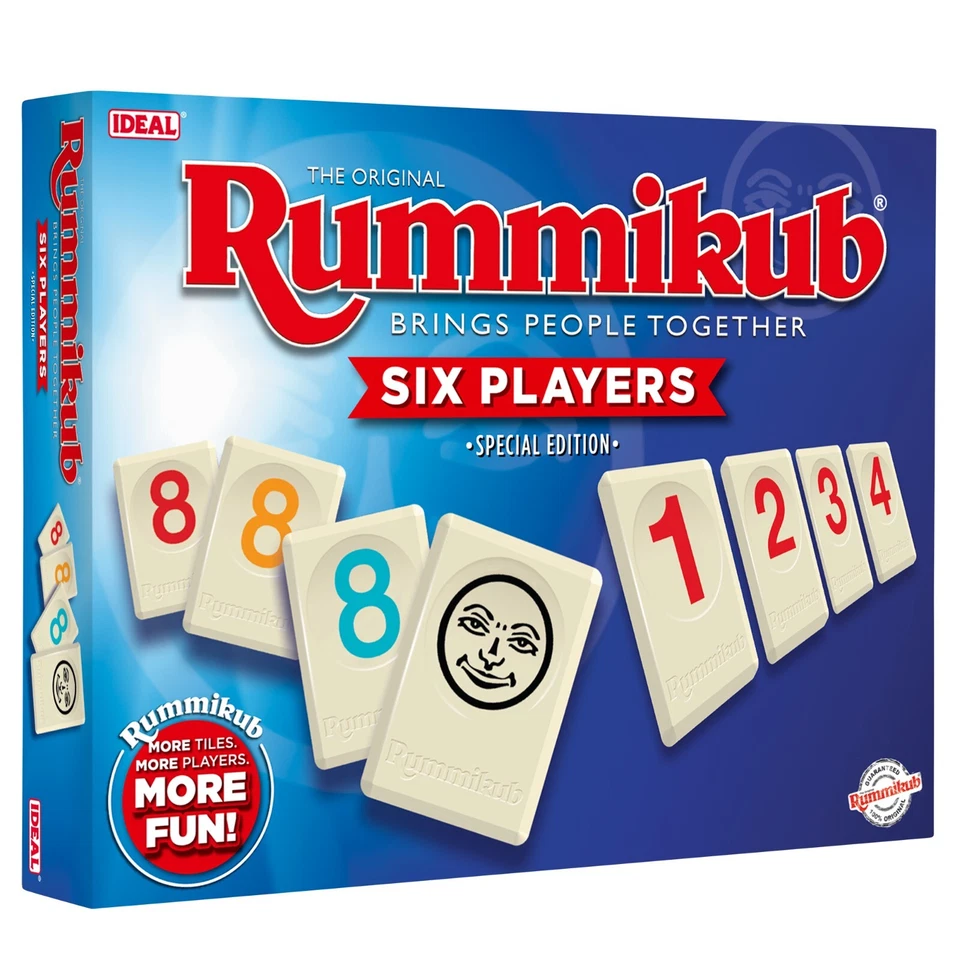 Rummikub 6-Player Game by Ideal - Classic Family Strategy Board Game Set - Image 1 of 3
