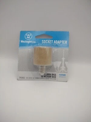 Westinghouse Socket Adapter Candelabra base to Medium Base #70361 E37 - Image 1 of 2