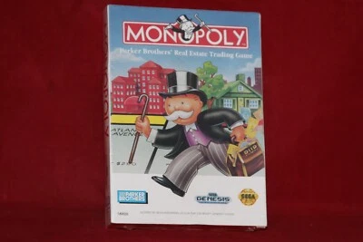 Monopoly (Sega Genesis, 1992) Authentic Game Cartridge, Factory Sealed - Image 1 of 4