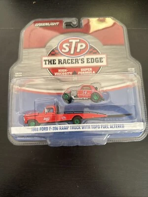 Greenlight HD Trucks 1968 FORD F350 RAMP TRUCK w/ TOPO Green Machine CHASE Rare - Image 1 of 4