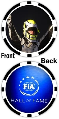 JENSON BUTTON - FIA HALL OF FAME - POKER CHIP - FORMULA 1 , F1 , BOXCARS - Image 1 of 2