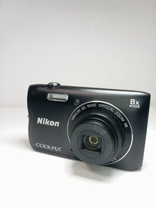 Nikon Coolpix A300 Black 20.1 MP Camera 16 GB Memory Card Wi-Fi Bluetooth - Picture 1 of 9