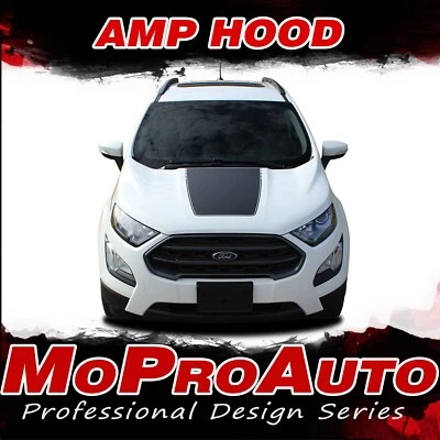 AMP HOOD Ford EcoSport Center Stripe 3M Decal Vinyl Graphic Kit for 2013-2022 - Image 1 of 4