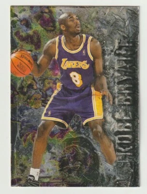 EPHEMERA: KOBE BRYANT ROOKIE FLEER 1997 CARTÃO DE METAL, BASQUETE L.A. LAKERS - Imagem 1 de 2
