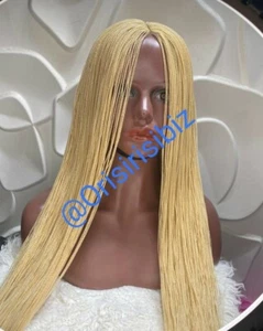 Full Micro Million Zöpfe Spitzenperücke - GOLD blond - afrikanische Handarbeit VORBESTELLUNG - Bild 1 von 4