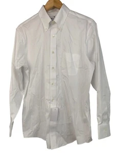 Brooks Brothers Mens White Dress Shirt 15.5/32 Regent Supima CoolMax Stretch - Picture 1 of 9