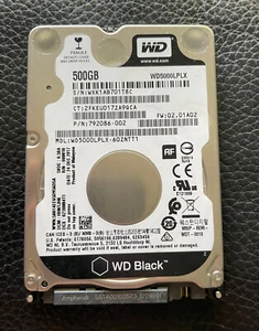 Disque dur HDD WesternDigital Black Mobile 500 GB - WD5000LPLX - Photo 1/3