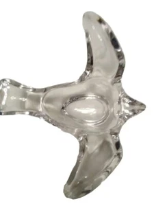 Crystal Dove, Bird. Candle Holder, Candy/trinket Dish, Paperweight EUC - Bild 1 von 6
