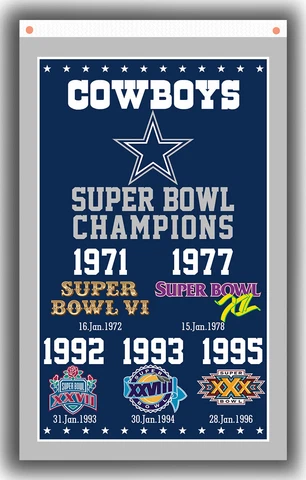 Dallas Cowboys Football Team Champions Memorable Flag 90x150cm 3x5ft best banner Cover