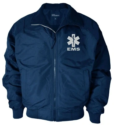 EMS Heavyweight Jacket, Reflective Logo, Fleece body & polyfill sleeve lining - Image 1 of 4