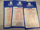 York City FC Programmes 1980/81 3 Fixtures Hartlepool Tranmere Torquay