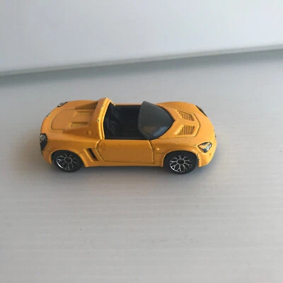 2002 Matchbox Opel Speedster Sports Car Yellow Diecast 1/55 Scale - Image 1 of 4