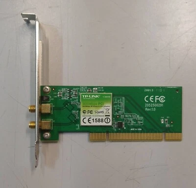 Scheda Wireless PCI TP-Link TL-WN851ND V1 Perfetta Windows 98se ME NT 2000 XP 7 - Immagine 1 di 2